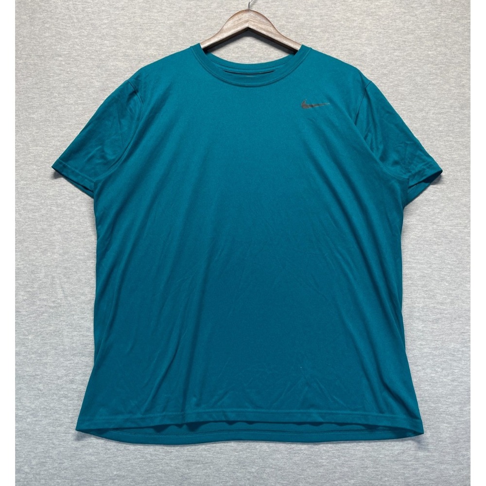 Nike Dri-Fit Legend Fitness T-Shirt Mens XL Teal Blue Gym & Training Athleisure